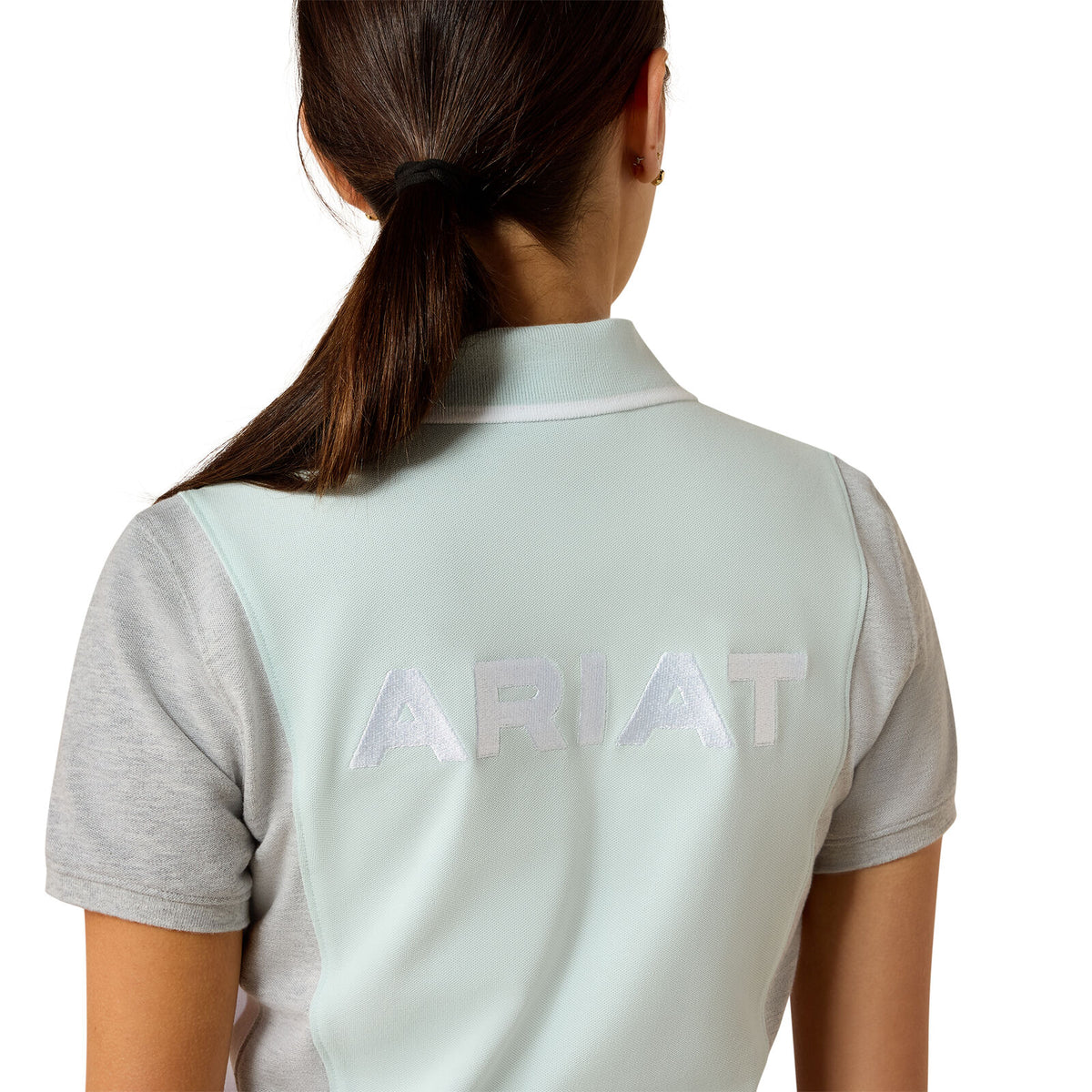 Ariat Womens Taryn S/S Polo (10071767) Starlight/Heather Grey