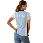Ariat Womens Taryn S/S Polo (10071768) St. Tropez/White