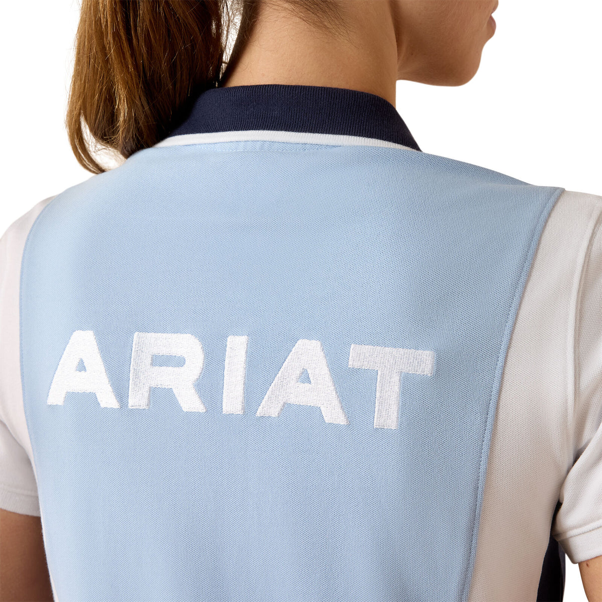 Ariat Womens Taryn S/S Polo (10071768) St. Tropez/White