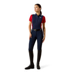 Ariat Womens Taryn S/S Polo (10071769) NavyT/Red