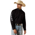 Ariat Mens Team Logo Lightweight Twill Classic Fit L/S Shirt (10071685) Black/Grey
