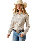 Ariat Womens Kirby L/S Shirt (10071417) Vintage Floral Stripe