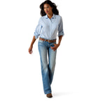 Ariat Womens Venttek L/S Shirt (10071140) Nantucket Breeze Railroad Stripe