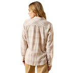 Ariat Womens Billie Jean L/S Shirt (10071514) Taupe Grey Plaid