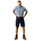 Ariat Mens Rebar Made Tough Durastretch S/S Work Shirt (10071411) Dark Denim