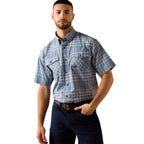 Ariat Mens Rebar Made Tough Durastretch S/S Work Shirt (10071411) Dark Denim