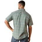 Ariat Mens Rebar Made Tough Durastretch S/S Work Shirt (10071410) Teal