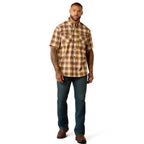 Ariat Mens Rebar Made Tough Durastretch S/S Work Shirt (10071549) Wood Thrush