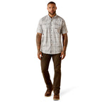 Ariat Mens Rebar Made Tough Venttek Durastretch S/S Work Shirt (10071545) Micro Chip