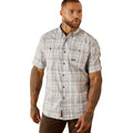 Ariat Mens Rebar Made Tough Venttek Durastretch S/S Work Shirt (10071545) Micro Chip