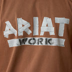 Ariat Mens Rebar Cotton Strong Duct Logo S/S Tee (10071367) Pinecone