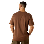 Ariat Mens Rebar Cotton Strong Duct Logo S/S Tee (10071367) Pinecone