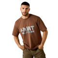Ariat Mens Rebar Cotton Strong Duct Logo S/S Tee (10071367) Pinecone
