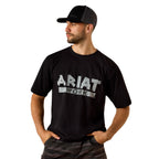 Ariat Mens Rebar Cotton Strong Duct Logo S/S Tee (10071366) Black