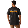 Ariat Mens Rebar Cotton Strong Duct Logo S/S Tee (10073845) Charcoal Heather