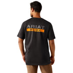 Ariat Mens Rebar Cotton Strong Duct Logo S/S Tee (10073845) Charcoal Heather