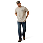 Ariat Mens Rebar Cotton Strong Hardhead S/S Tee (10071286) Limestone