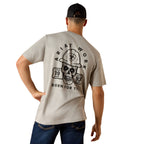 Ariat Mens Rebar Cotton Strong Hardhead S/S Tee (10071286) Limestone