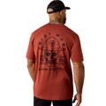 Ariat Mens Rebar Cotton Strong Hardhead S/S Tee (10071285) Brandy Snifter