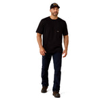 Ariat Mens Rebar Workman Graveyard S/S Tee (10071307) Black