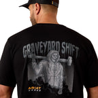 Ariat Mens Rebar Workman Graveyard S/S Tee (10071307) Black
