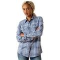 Ariat Womens Rebar Made Tough Durastretch L/S Work Shirt (10071567) Costal Fjord