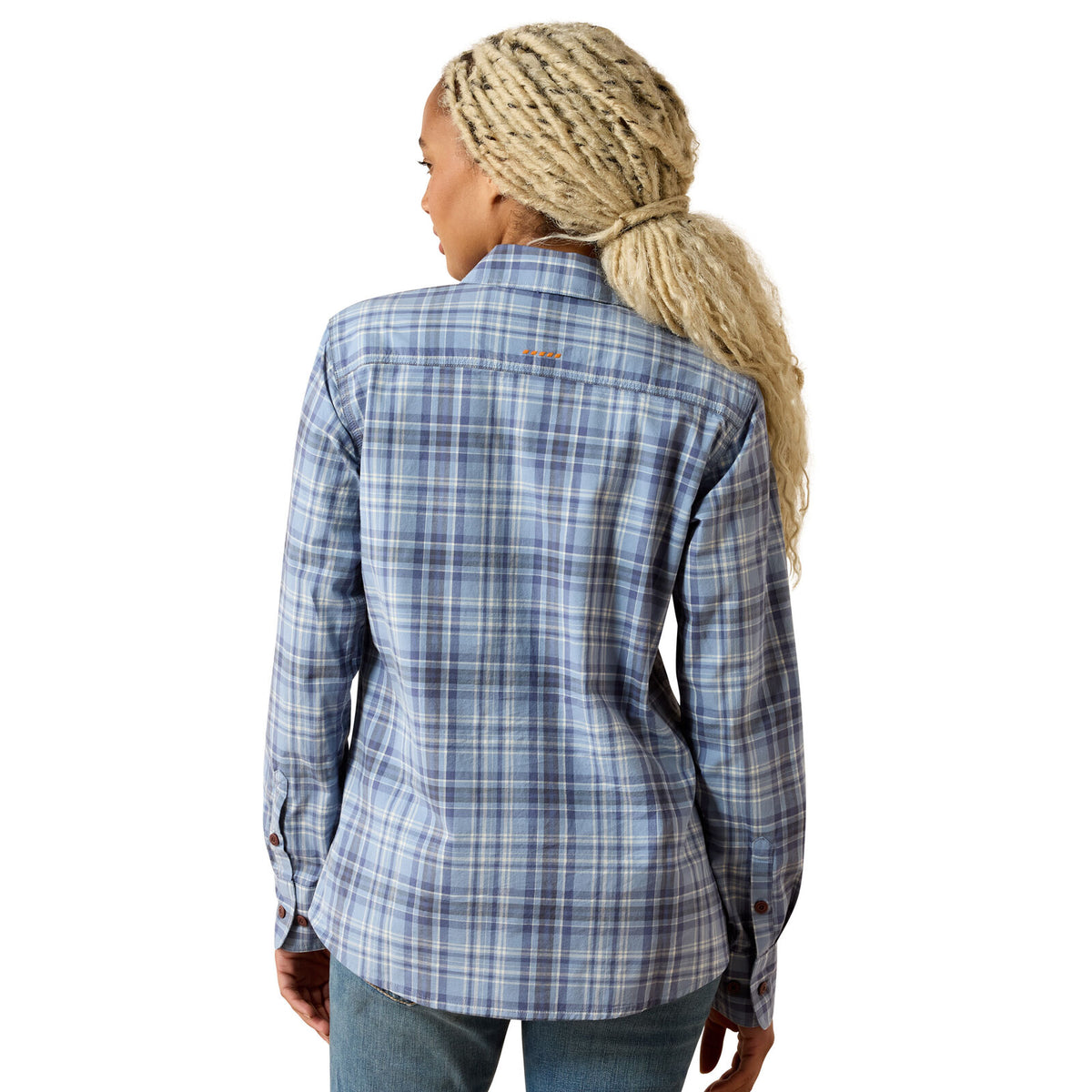 Ariat Womens Rebar Made Tough Durastretch L/S Work Shirt (10071567) Costal Fjord