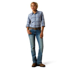 Ariat Womens Rebar Made Tough Durastretch L/S Work Shirt (10071567) Costal Fjord