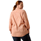Ariat Womens Rebar Made Tough Durastretch L/S Work Shirt (10071566) Langoustino