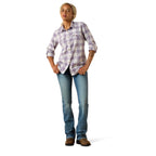 Ariat Womens Rebar Made Tough Durastretch L/S Work Shirt (10071564) Thistle