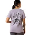 Ariat Womens Rebar Cotton Strong Hardhead S/S Tee (10071284) Purple Ash