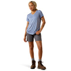 Ariat Womens Rebar Evolution Mother V-Neck S/S Tee (10071301) Costal Fjord