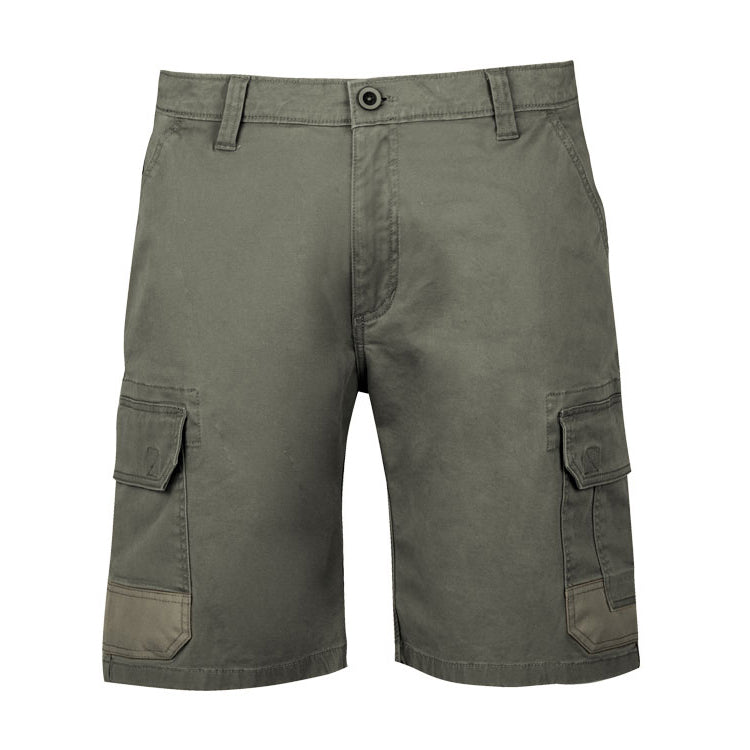 Jonsson Mens ActionFit Twill Stretch Shorts (S1702R) Charcoal [GD]