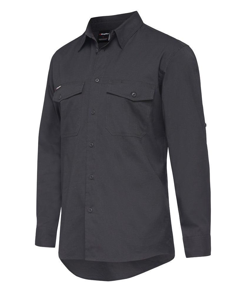 KingGee Workcool 2 L/S Shirt (K14820) Charcoal