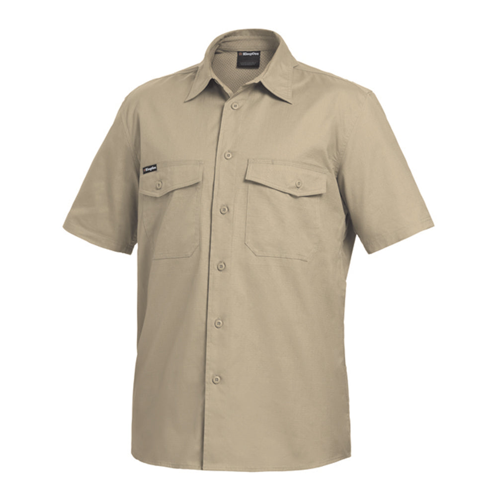 KingGee Workcool 2 S/S Shirt (K14825)  Khaki