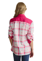 S.Kidman Womens Spencer Full Button L/S Print Shirt (1SHW00028) Pink