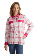 S.Kidman Womens Spencer Full Button L/S Print Shirt (1SHW00028) Pink