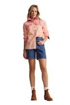 S.Kidman Womens Spencer Full Button L/S Print Shirt (1SHW00125) Pale Pink