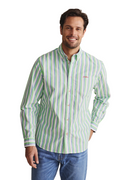 S.Kidman Mens Dexter Full Button L/S Print Shirt (1SHM00005) Green