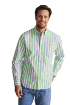 S.Kidman Mens Dexter Full Button L/S Print Shirt (1SHM00005) Green