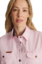 S.Kidman Womens Camfield Half Button L/S Work Shirt (1SHW00133) Pale Pink