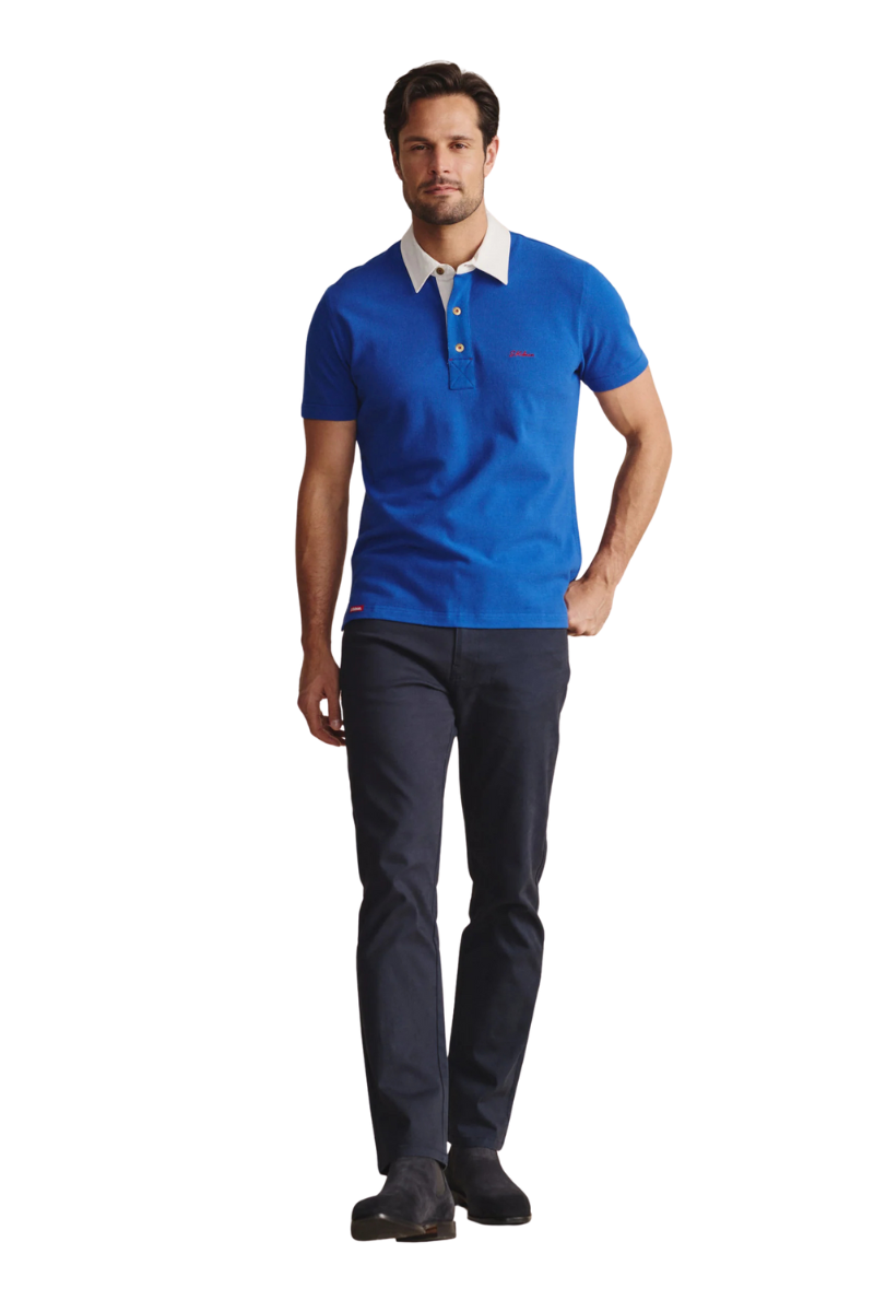 S.Kidman Mens Fitzroy Polo (1POM00009) Mid Blue