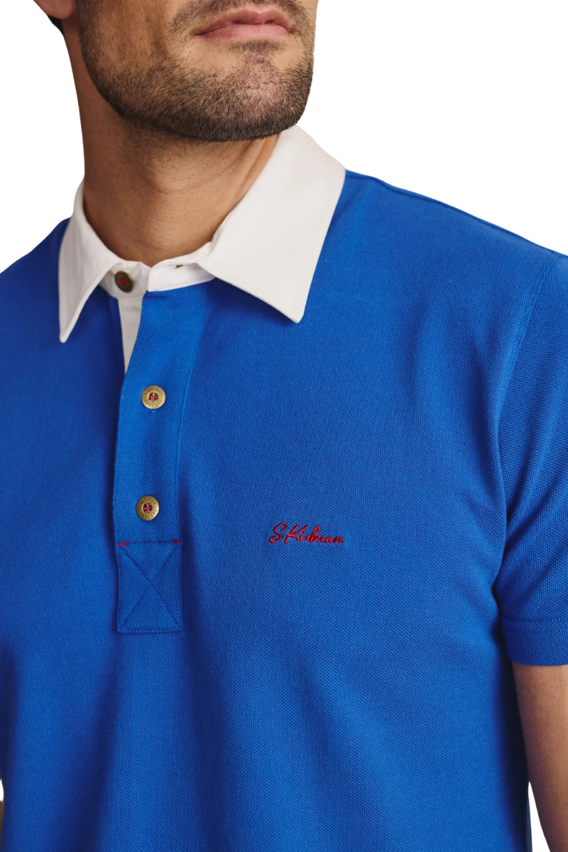 S.Kidman Mens Fitzroy Polo (1POM00009) Mid Blue