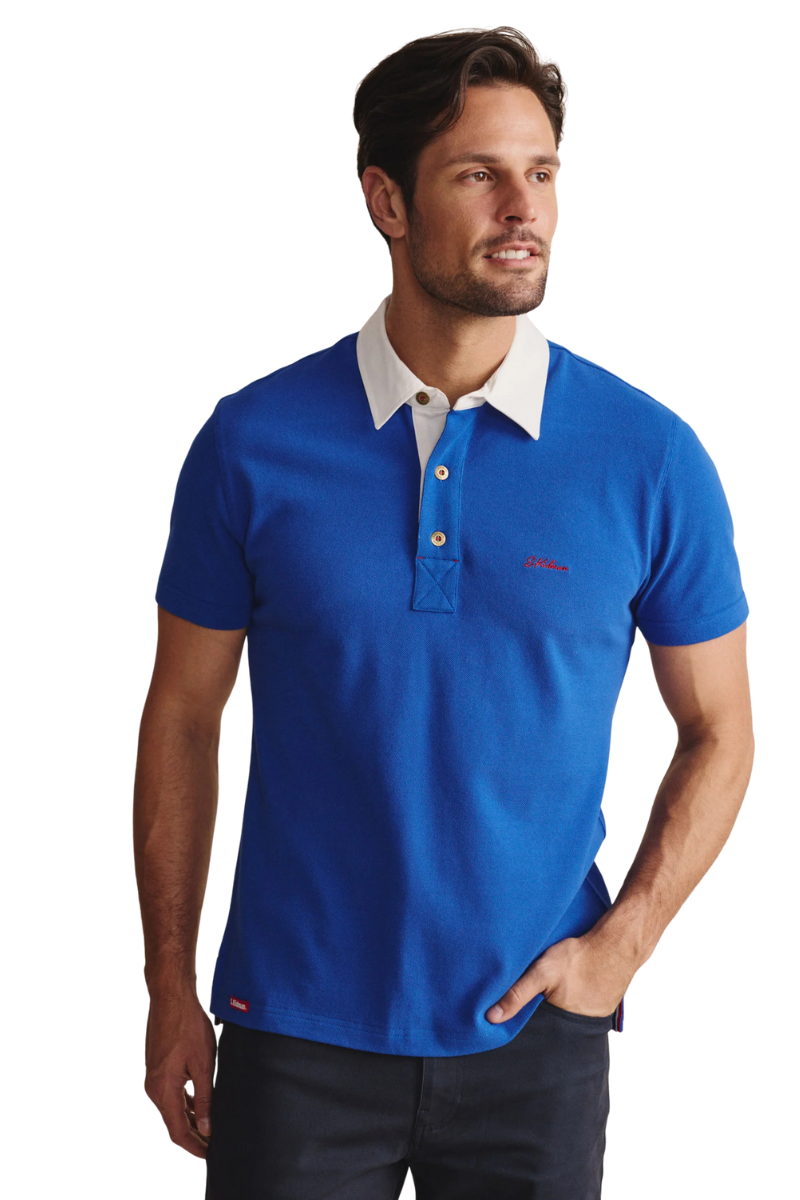 S.Kidman Mens Fitzroy Polo (1POM00009) Mid Blue