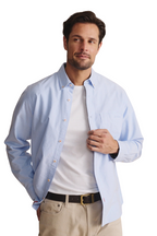S.Kidman Mens Aberdeen Full Button L/S Dress Shirt (1SHM00001) Pale Blue