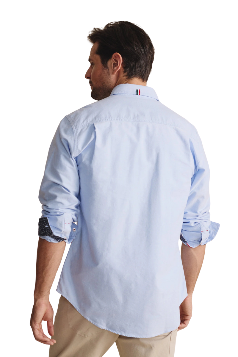 S.Kidman Mens Aberdeen Full Button L/S Dress Shirt (1SHM00001) Pale Blue