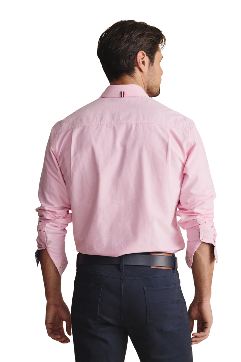 S.Kidman Mens Aberdeen Full Button L/S Dress Shirt (1SHM00001) Pale Pink