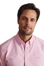 S.Kidman Mens Aberdeen Full Button L/S Dress Shirt (1SHM00001) Pale Pink