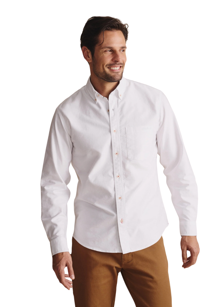 S.Kidman Mens Aberdeen Full Button L/S Dress Shirt (1SHM00001) White