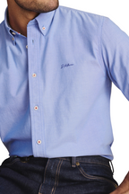 S.Kidman Mens Galston Full Button L/S Dress Shirt (1SHM00006) Blue